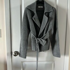 Timee 100% cashmere cardigan with belt